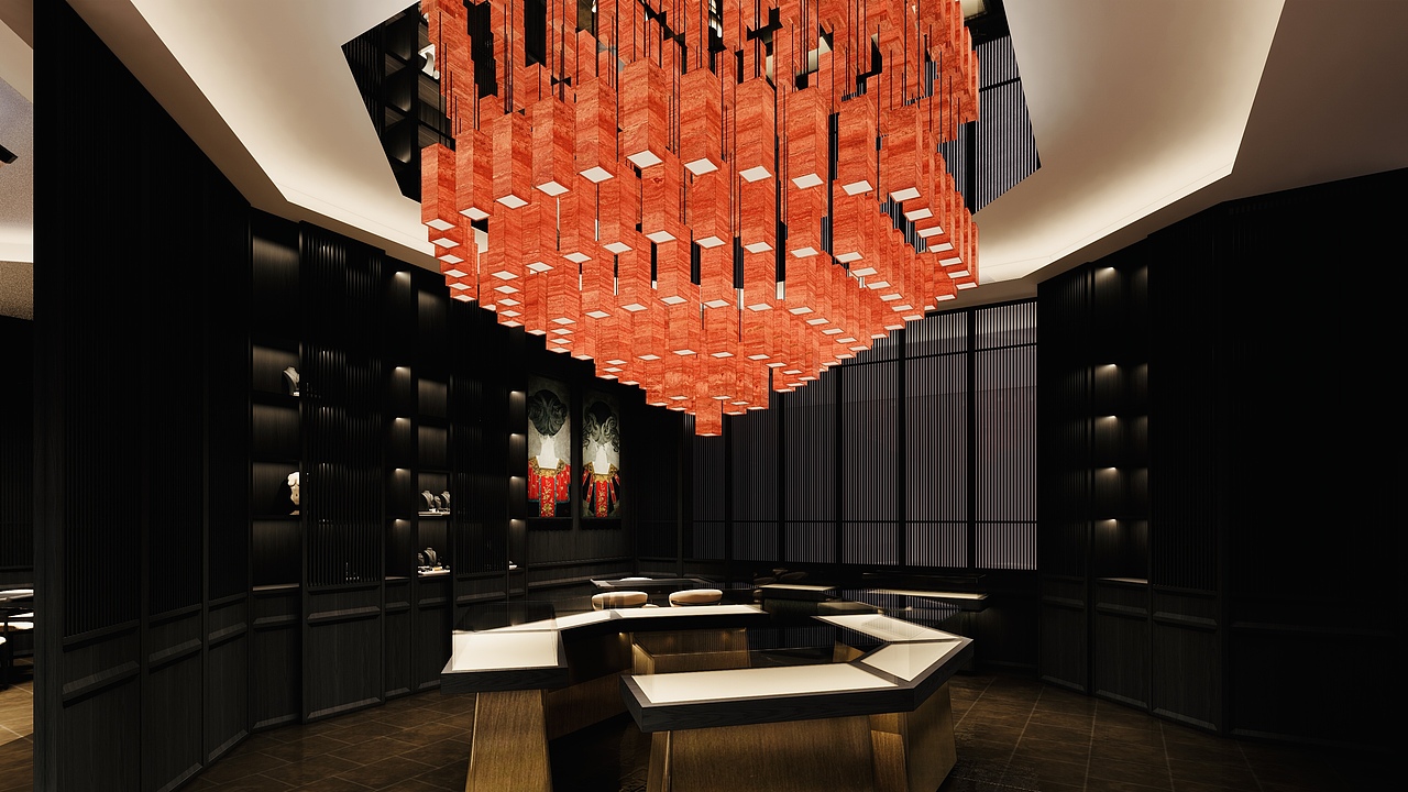 有一点酷的珠宝店设计（图ZMzkzNTU3MTQw） - 商业空间设计 - 站酷设计师上海非标商业空间原创素材 - 站酷ZCOOL