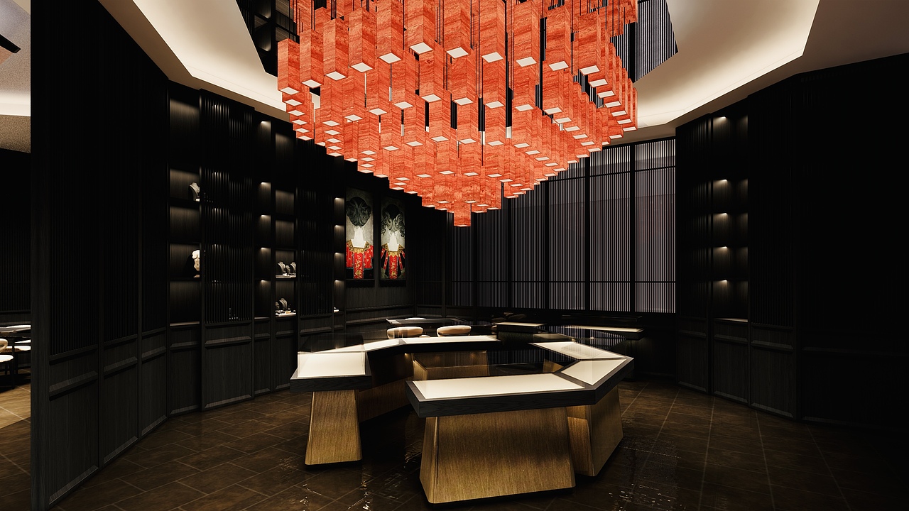 有一点酷的珠宝店设计（图ZMzkzNTU3MTUy） - 商业空间设计 - 站酷设计师上海非标商业空间原创素材 - 站酷ZCOOL