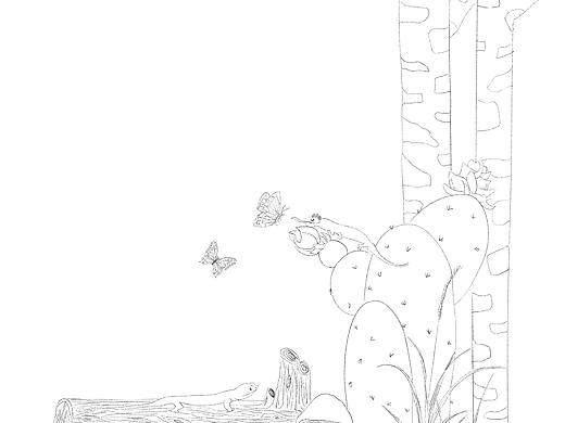 原创插画 | 变色龙的猎食之旅
