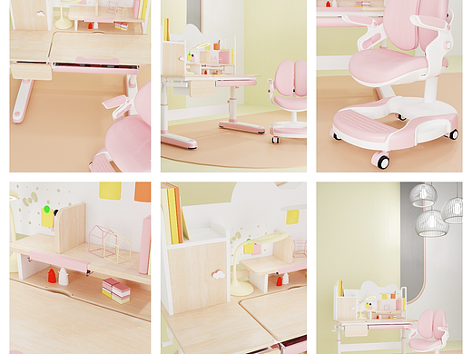 【个人练习记录】学习桌椅产品渲染