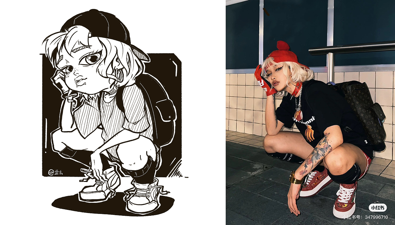 插画练习-小红帽（图ZMzkzNTYzNzg4） - 创作习作 - 站酷设计师亖幺原创素材 - 站酷ZCOOL