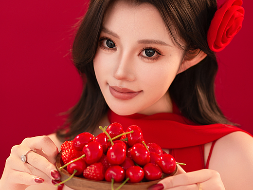 韓式公式照（櫻桃紅）（個(gè)人主頁(yè)-ZNzIyMzQ1MjA=） - 人像攝影 - 站酷設(shè)計(jì)師卿_STUDIO原創(chuàng)素材 - 站酷ZCOOL