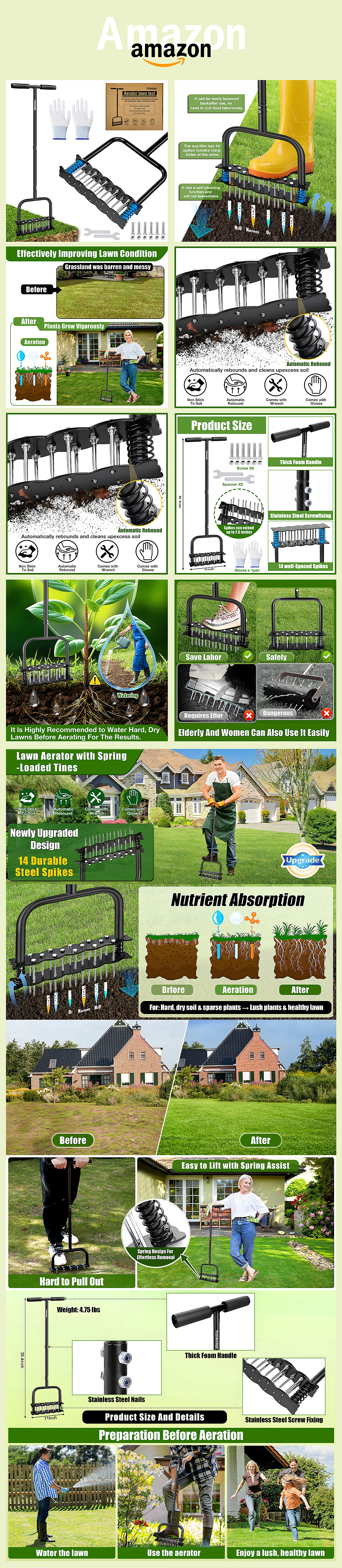 Amazon亞馬遜主副圖A+設(shè)計(jì)-工具類-松土器（圖ZMzkzNTc1NDMy） - 電商 - 站酷設(shè)計(jì)師周永愛原創(chuàng)素材 - 站酷ZCOOL