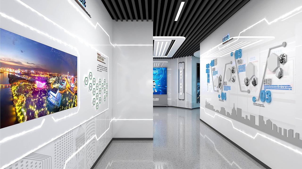 企业信息化展厅，企业数字展厅，智慧展厅（图ZMzkzNTc5MDI4） - 展陈设计 - 站酷设计师环艺设计集结原创素材 - 站酷ZCOOL