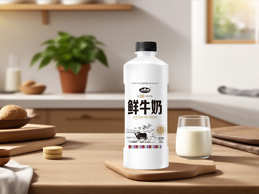 牦牛鲜牛奶酸奶包装设计