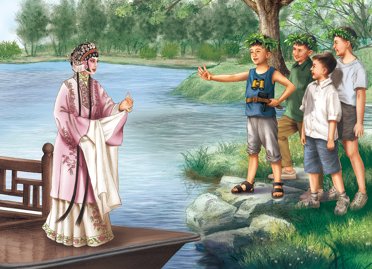 《小淮班》儿童文学封面和内插（图ZMzkzNTkwNTU2） - 儿童插画 - 站酷设计师从心漫生活原创素材 - 站酷ZCOOL