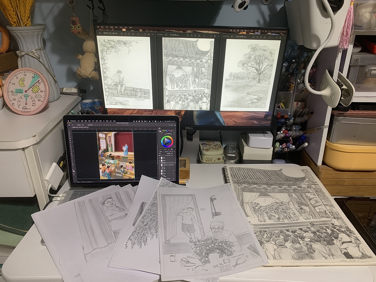 《小淮班》儿童文学封面和内插（图ZMzkzNTkwODYw） - 儿童插画 - 站酷设计师从心漫生活原创素材 - 站酷ZCOOL