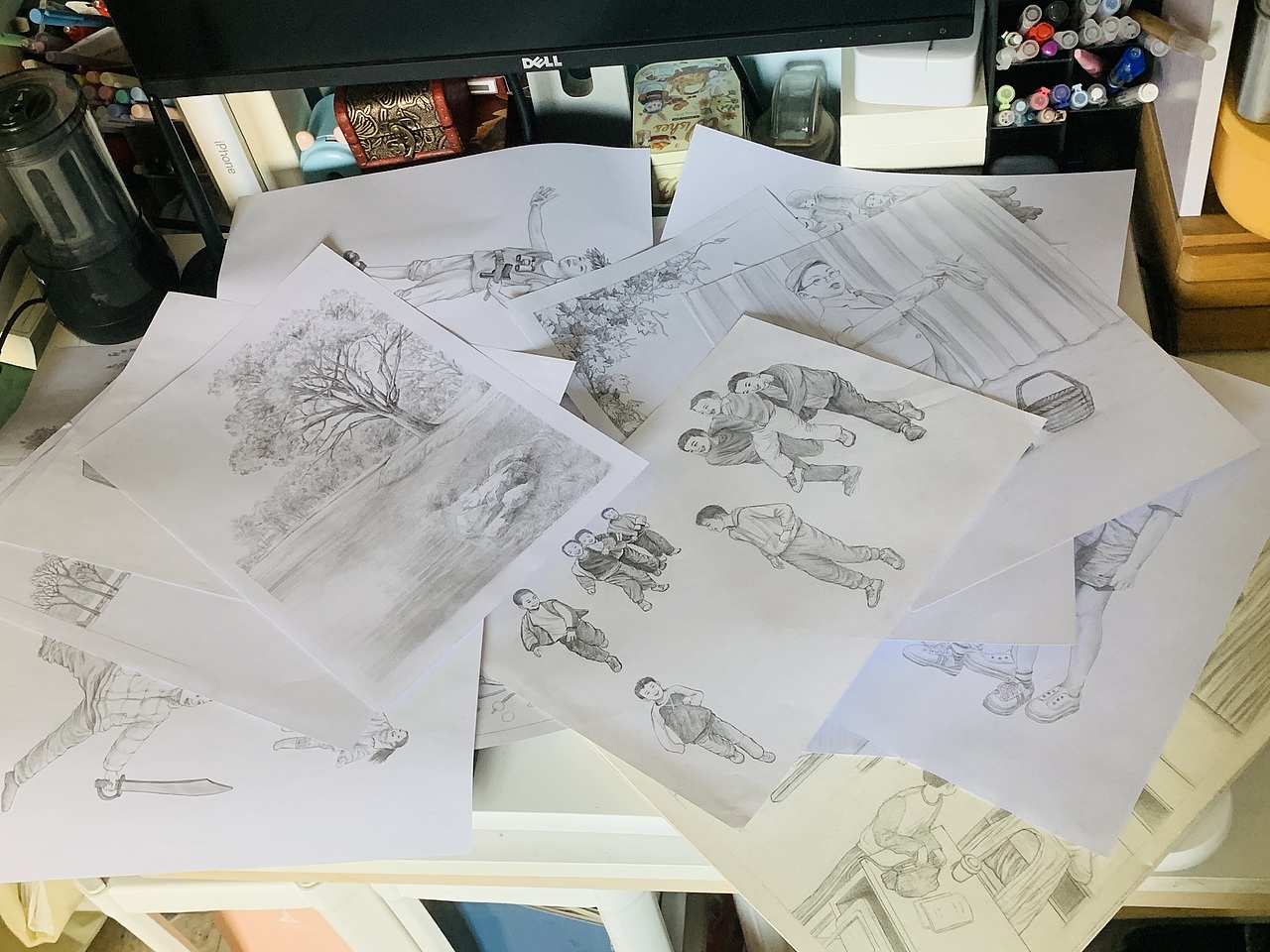 《小淮班》儿童文学封面和内插（图ZMzkzNTkwOTQ4） - 儿童插画 - 站酷设计师从心漫生活原创素材 - 站酷ZCOOL