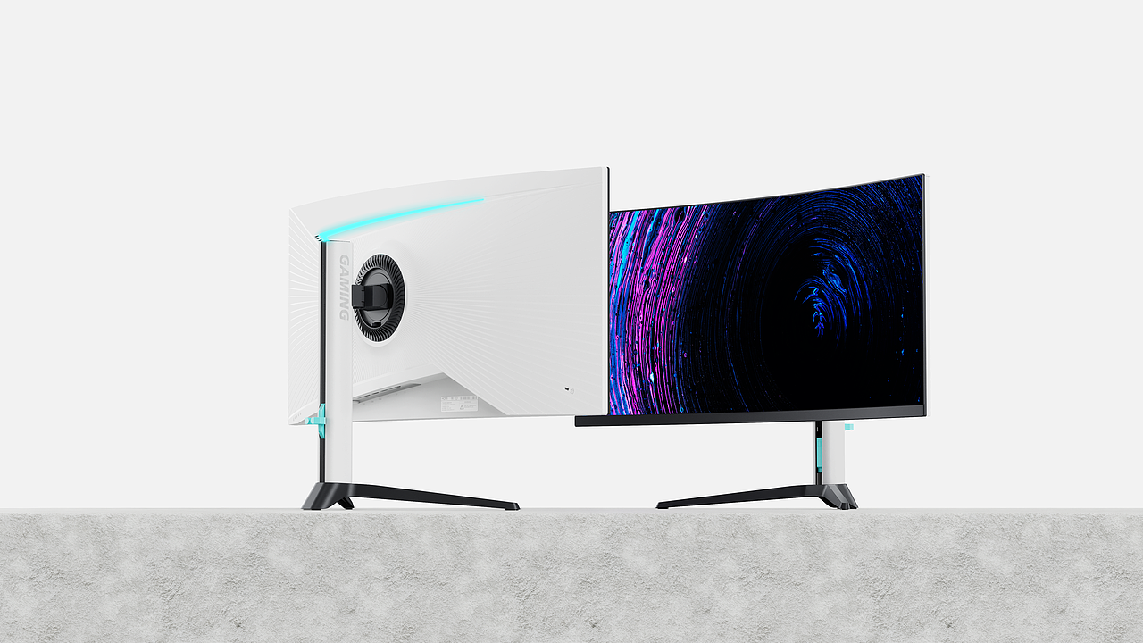 AONE良设计|34寸曲面显示器设计案例（图ZMzkzNTk0Mzgw） - 电子产品 - 站酷设计师AONE良设计原创素材 - 站酷ZCOOL