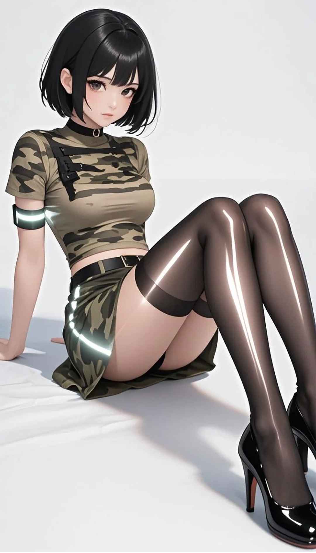 迷彩服少女