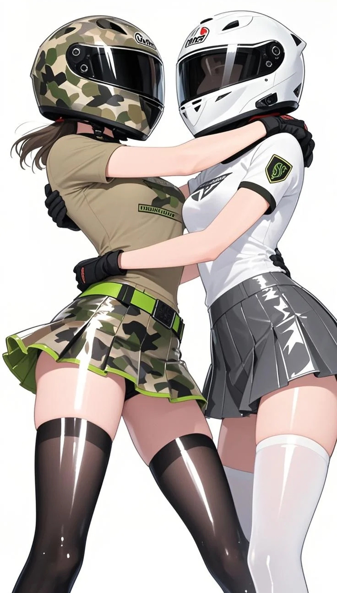 迷彩服少女