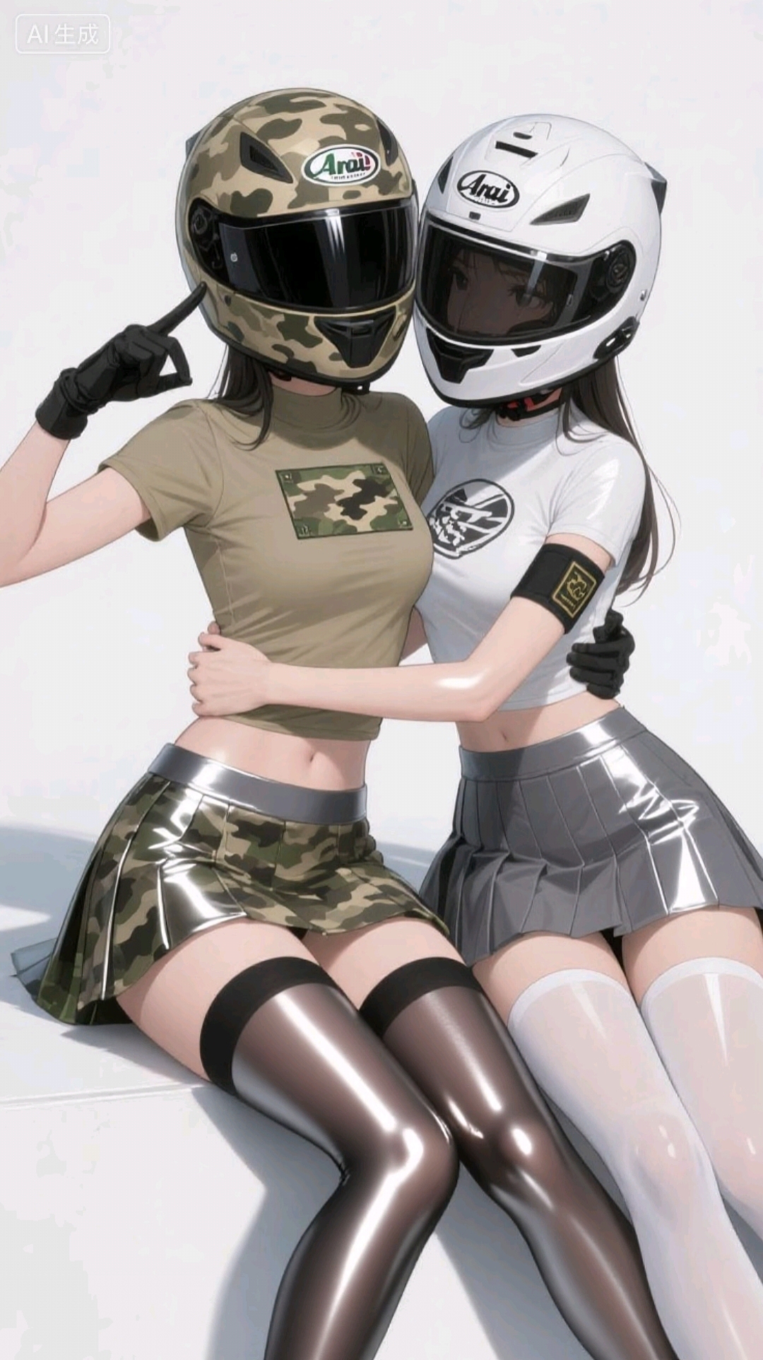 迷彩服少女