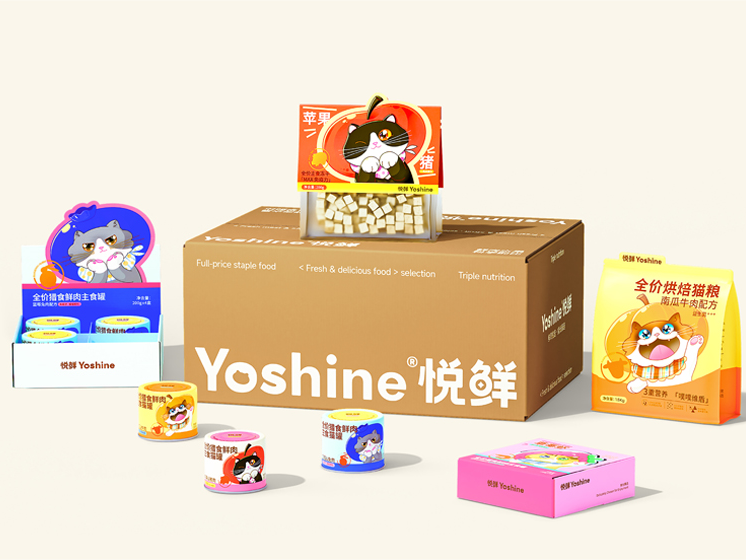 Yoshine悦鲜© | 宠物猫粮·冻干零食 | 包装视觉设计