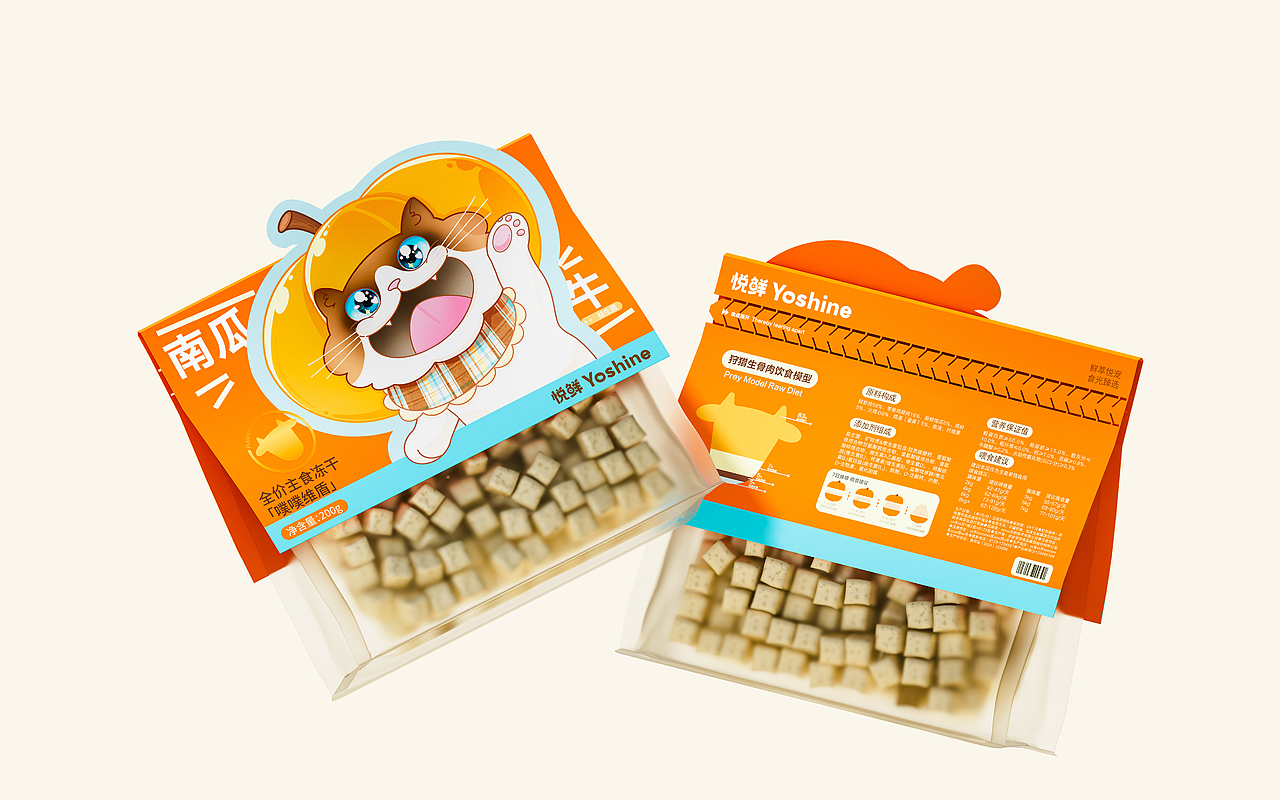Yoshine悦鲜© | 宠物猫粮·冻干零食 | 包装视觉设计(图ZMzkzNjA0NTAw) - 品牌 - 站酷设计师不眠虎工作室原创素材 - 站酷ZCOOL