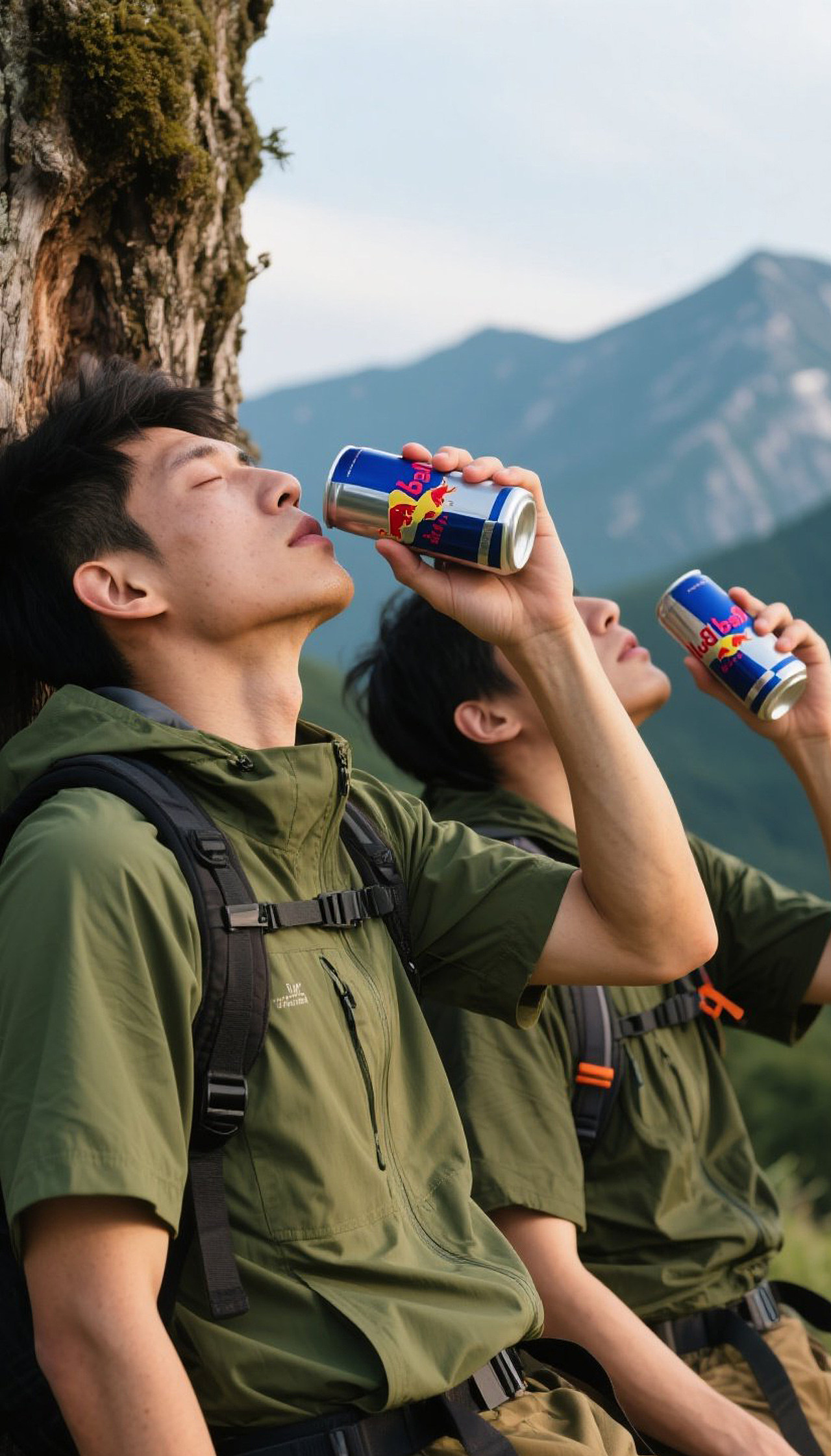 红牛-登顶刹那,拥住长风,把山尖快乐攥进掌心!