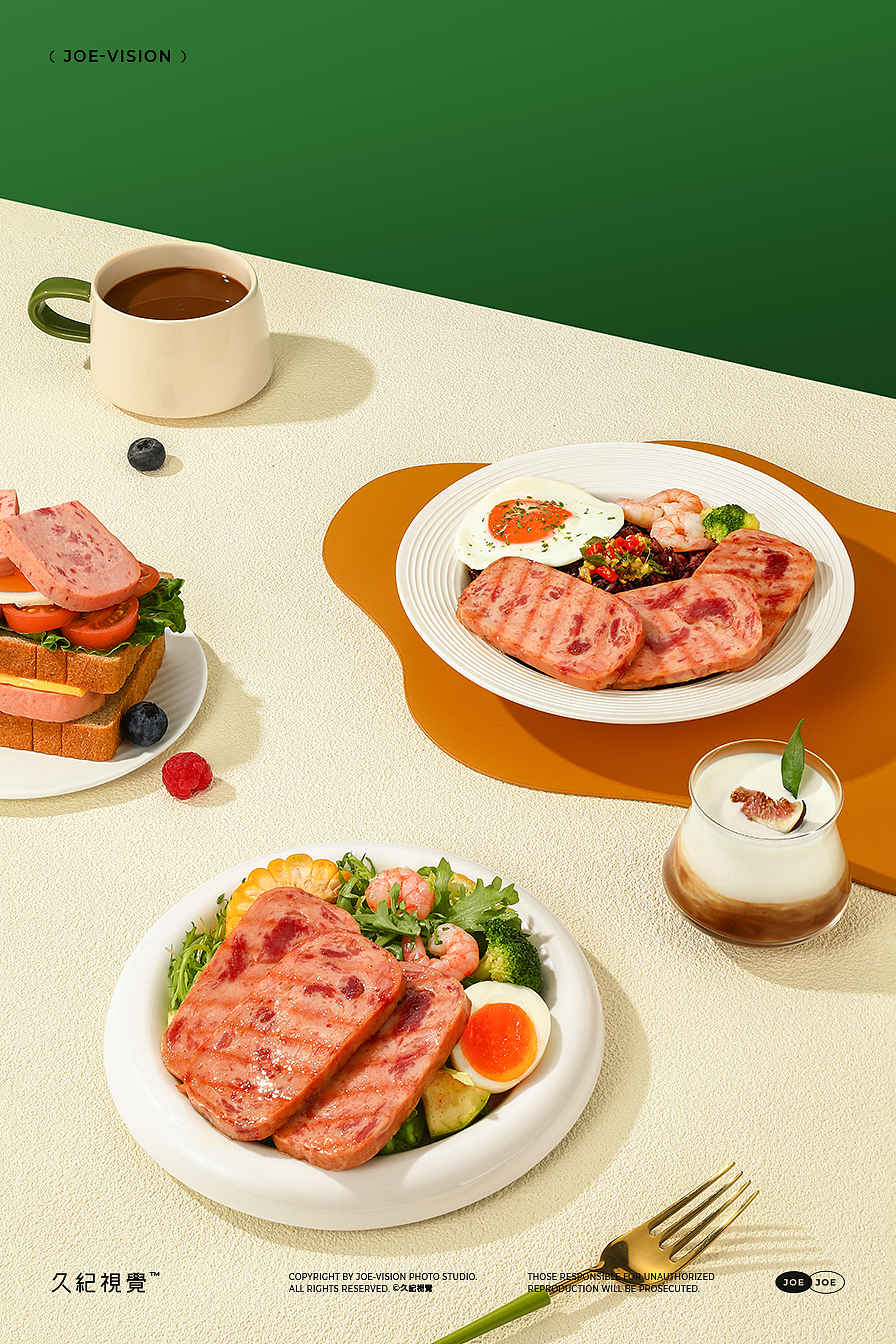 锋味派『午餐肉｜三明治 』X久纪视觉（图ZMzkzNjIxOTk2） - 产品摄影 - 站酷设计师南京久纪视觉摄影原创素材 - 站酷ZCOOL