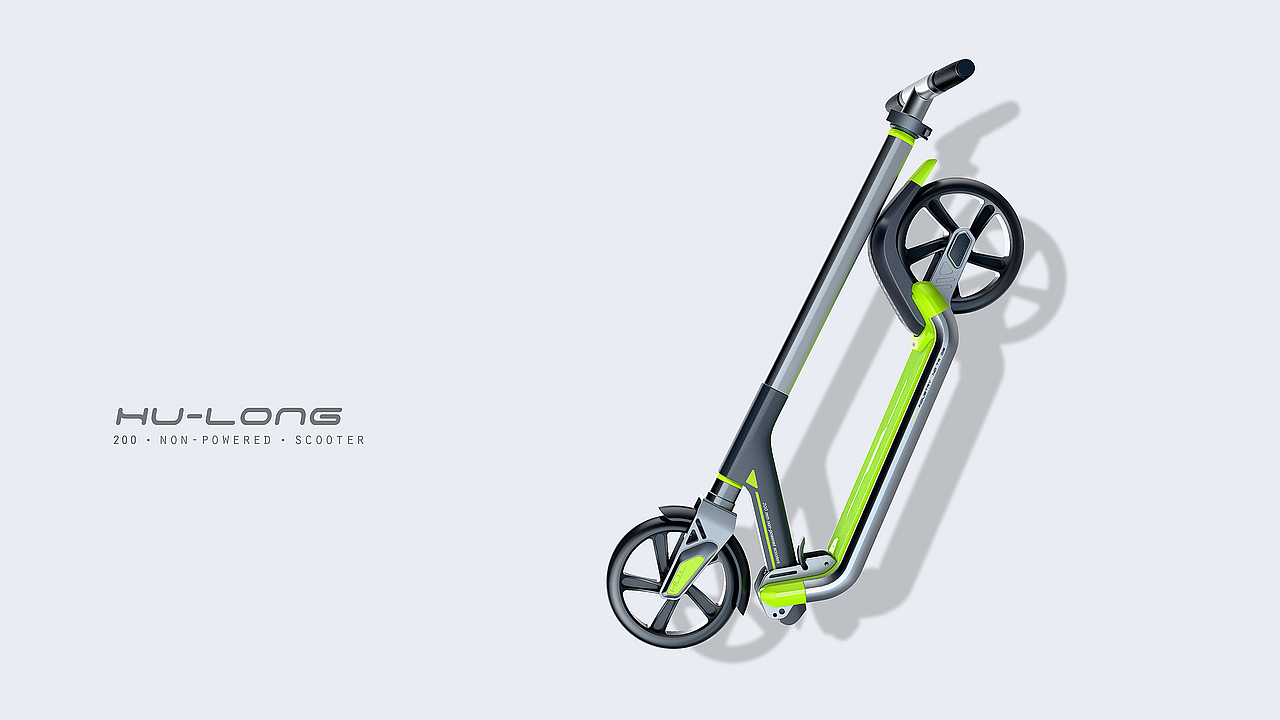 儿童电动滑板车 — 哈士奇设计