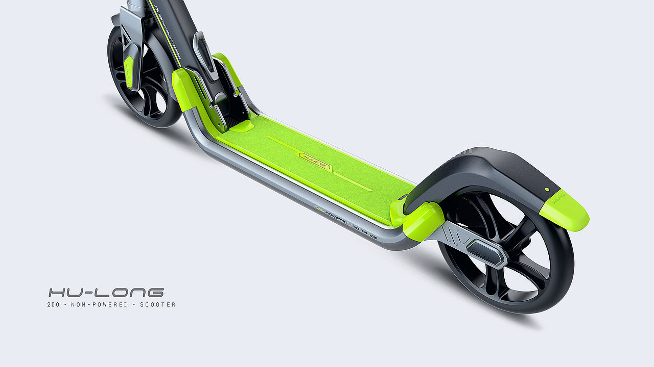 儿童电动滑板车 — 哈士奇设计