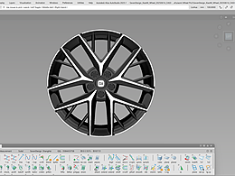 小米SU7轮毂_Alias NURBS曲面建模CAS模型