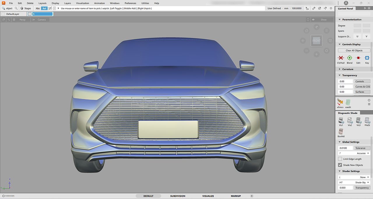 比亚迪宋Plus DMI_Alias汽车曲面建模CAS模型
