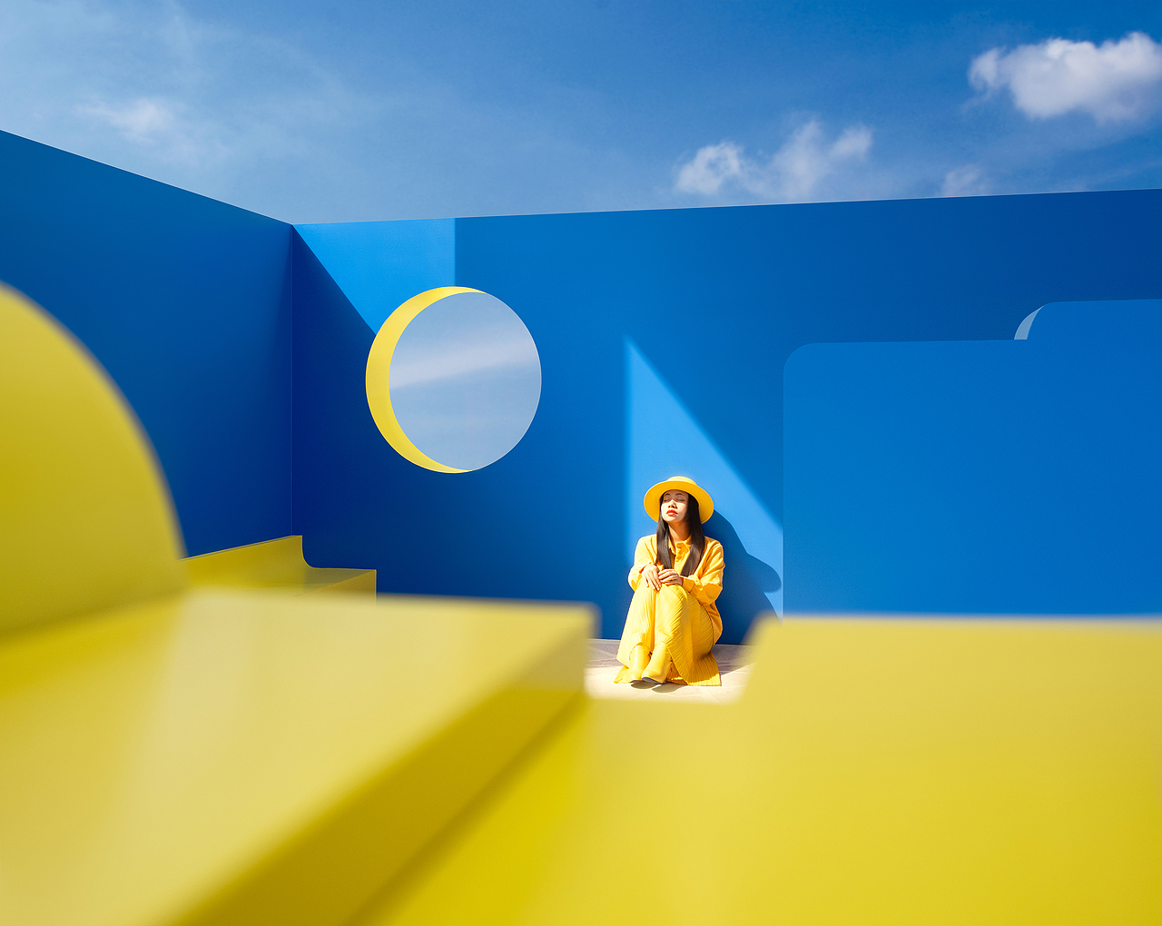 黃和藍(lán)（圖ZMzkzNjc2ODg0） - 人像攝影 - 站酷設(shè)計師別拉圖原創(chuàng)素材 - 站酷ZCOOL