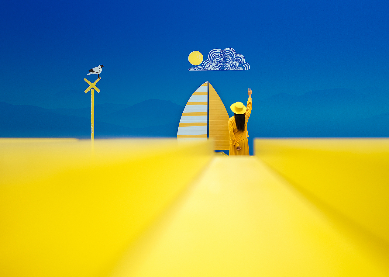 黃和藍(lán)（圖ZMzkzNjc2ODU2） - 人像攝影 - 站酷設(shè)計師別拉圖原創(chuàng)素材 - 站酷ZCOOL