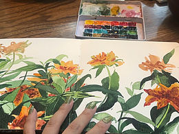 花摘不了，但画可以……