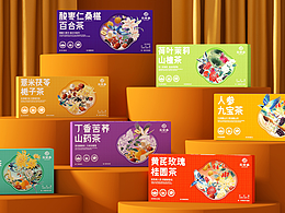 所喜作品：乐茶多养生茶系列包装设计