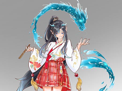 ①《龙女》②《盛夏》