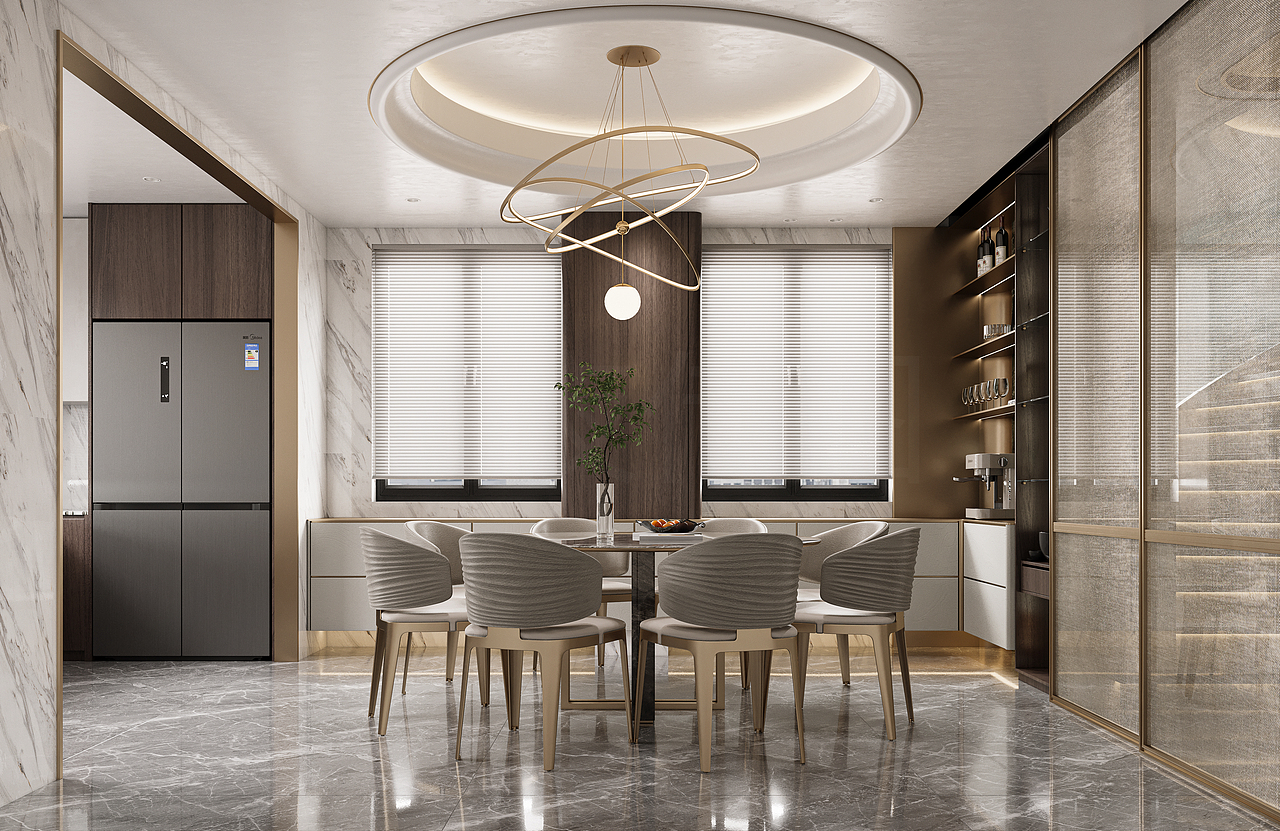 【设计案例 | 现代轻奢大宅,解码空间高级感】