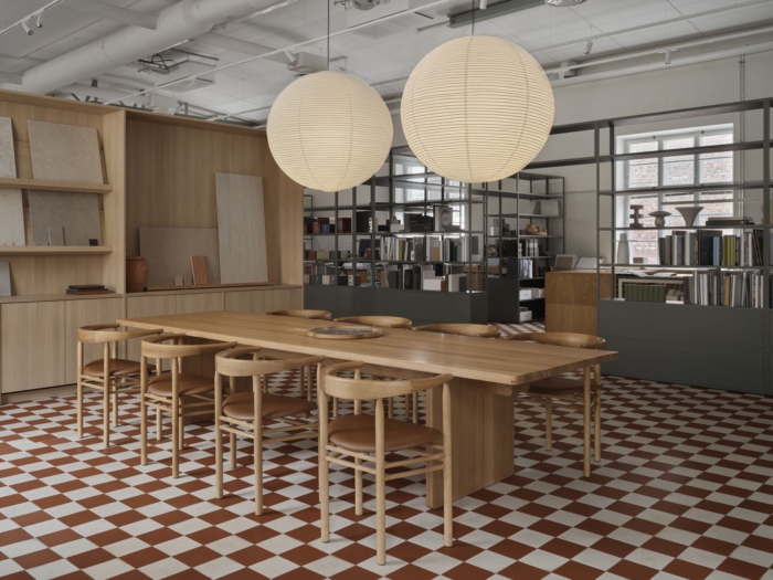 办公室装修设计平衡了原始建筑的工业清晰度与木材等温暖元素