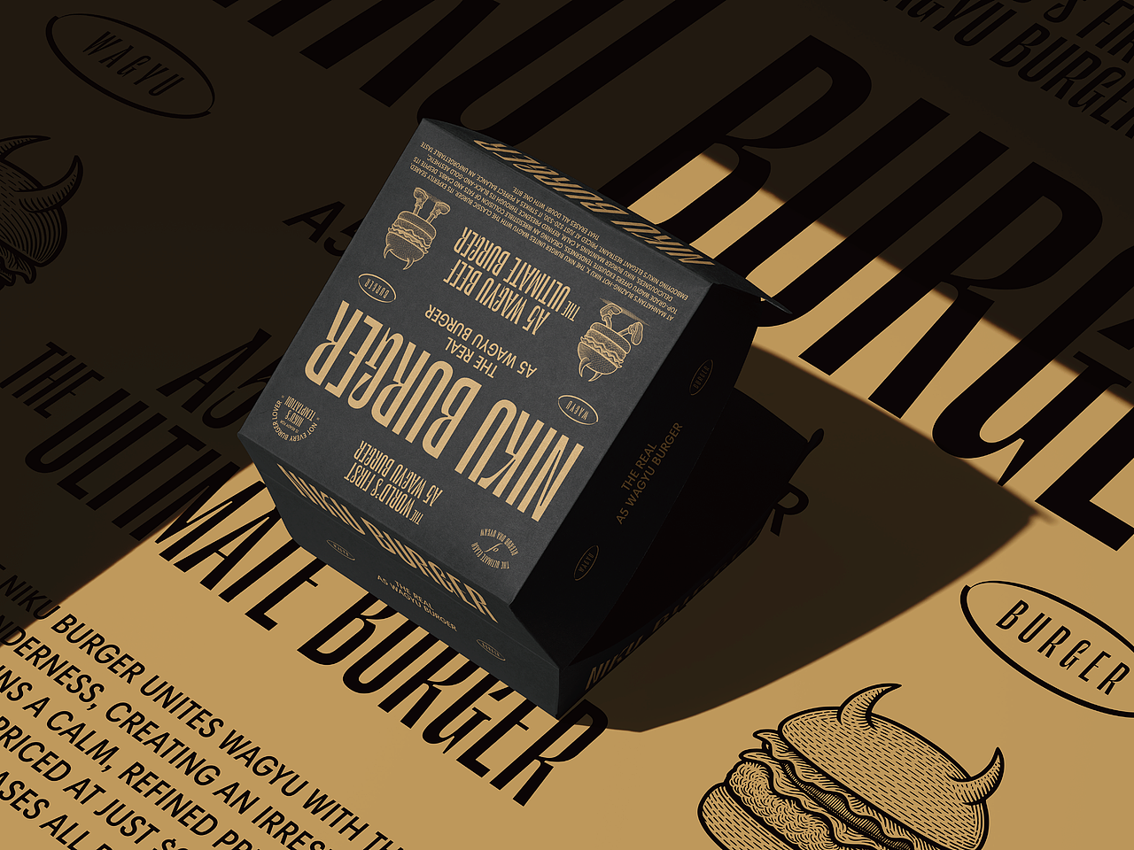 Niku Burger 和牛汉堡品牌设计（图ZMzkzNzI5NTQw） - 品牌 - 站酷设计师ilben张艺彬原创素材 - 站酷ZCOOL
