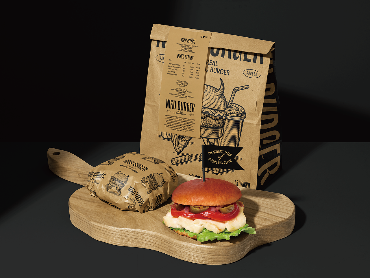 Niku Burger 和牛汉堡品牌设计（图ZMzkzNzI5NTUy） - 品牌 - 站酷设计师ilben张艺彬原创素材 - 站酷ZCOOL