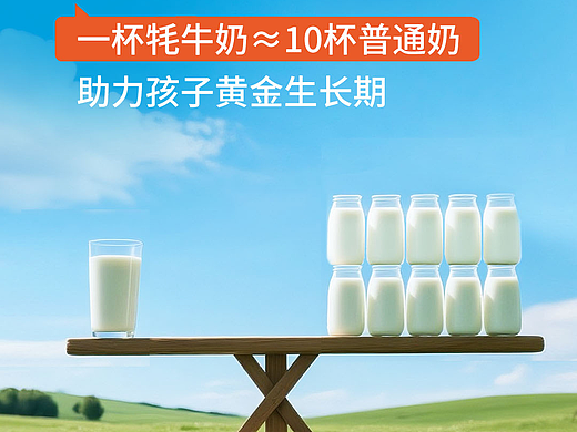 牦牛奶系列海报设计