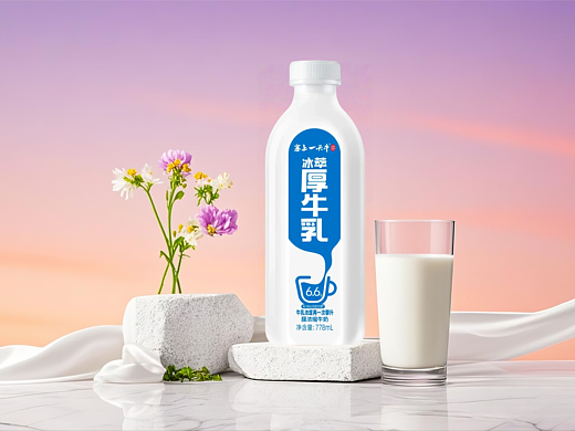 厚牛乳鲜牛奶包装设计