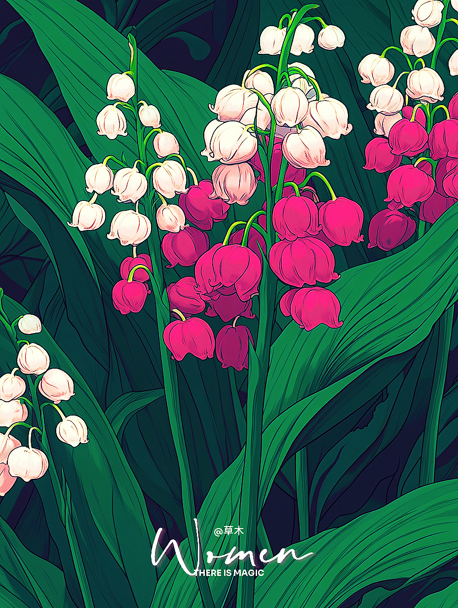 ｜夏日铃兰的自由之约（图ZMzkzNzQ2ODQw） - 艺术插画 - 站酷设计师草木_原创素材 - 站酷ZCOOL