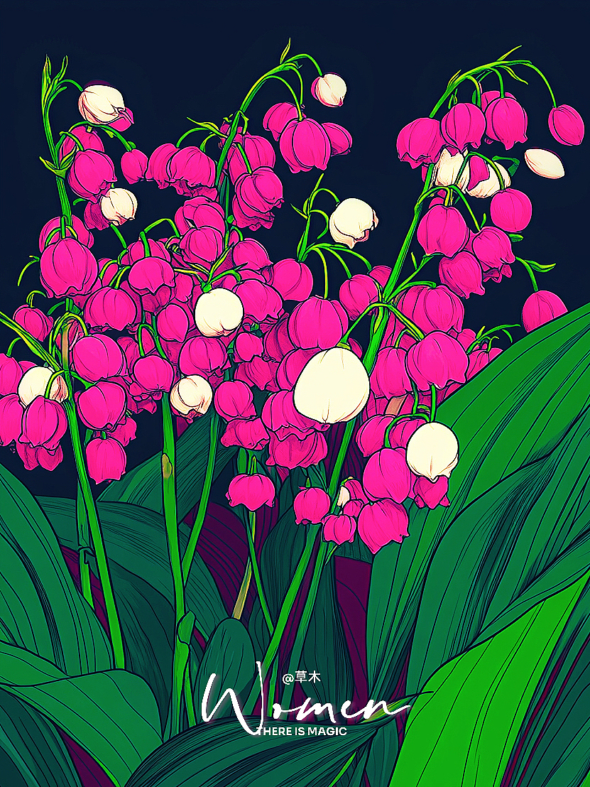 ｜夏日铃兰的自由之约（图ZMzkzNzQ2ODM2） - 艺术插画 - 站酷设计师草木_原创素材 - 站酷ZCOOL