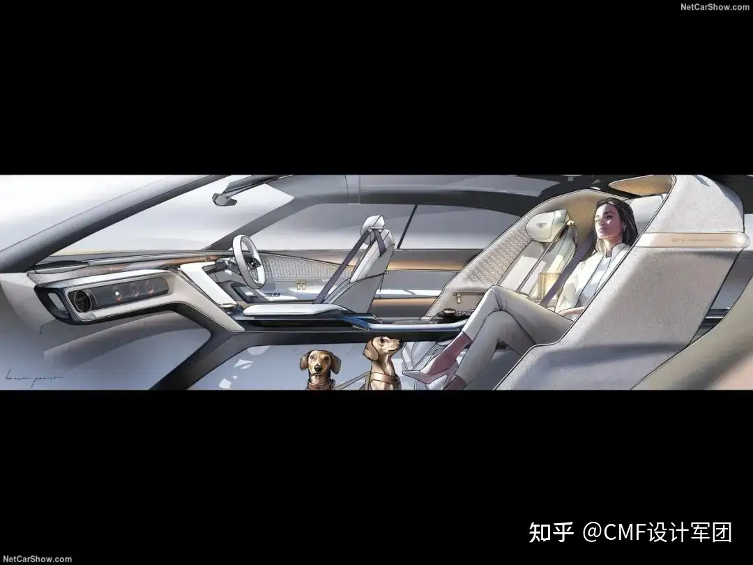 宾利首款纯电概念车EXP 15发布，内外饰CMF设计解析（图ZMTUxNTc4MTY=） - 资讯 - 站酷设计师CMF设计军团原创素材 - 站酷ZCOOL