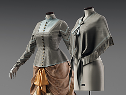 虚拟服装 维多利亚巴斯尔裙装