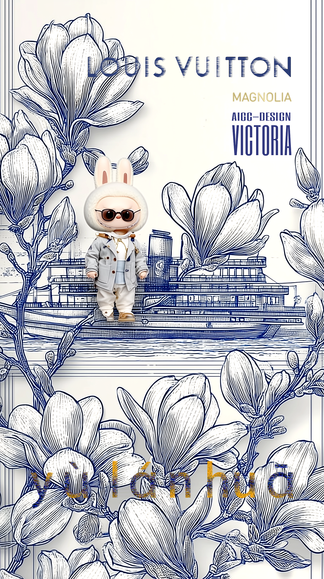 AIGC-《玉兰花》（图ZMzkzNzYwNjQ4） - AI作品 - 站酷设计师AIGCVictoria原创素材 - 站酷ZCOOL