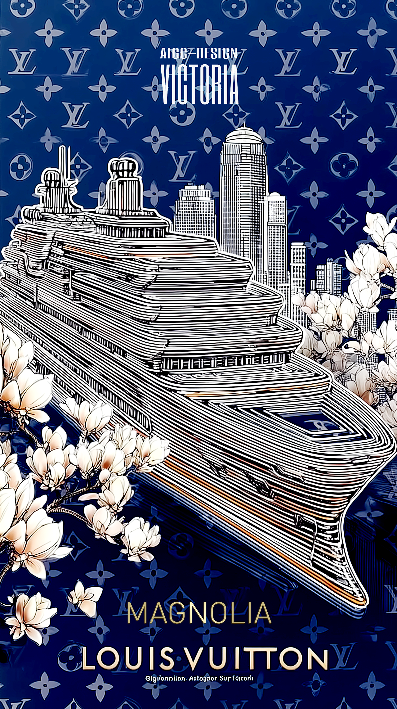 AIGC-《玉兰花》（图ZMzkzNzYwNzMy） - AI作品 - 站酷设计师AIGCVictoria原创素材 - 站酷ZCOOL