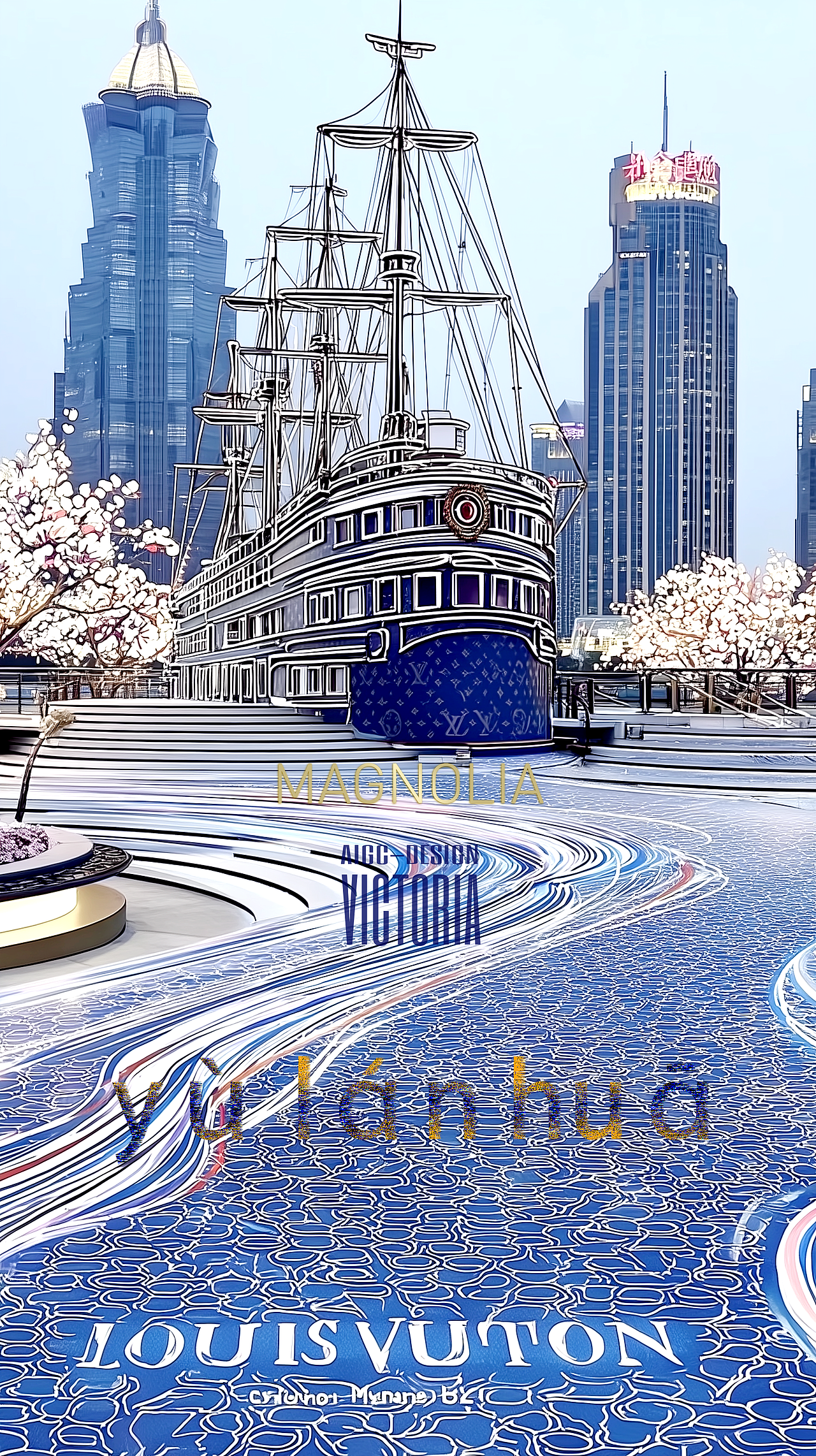 AIGC-《玉兰花》（图ZMzkzNzYwNjE2） - AI作品 - 站酷设计师AIGCVictoria原创素材 - 站酷ZCOOL