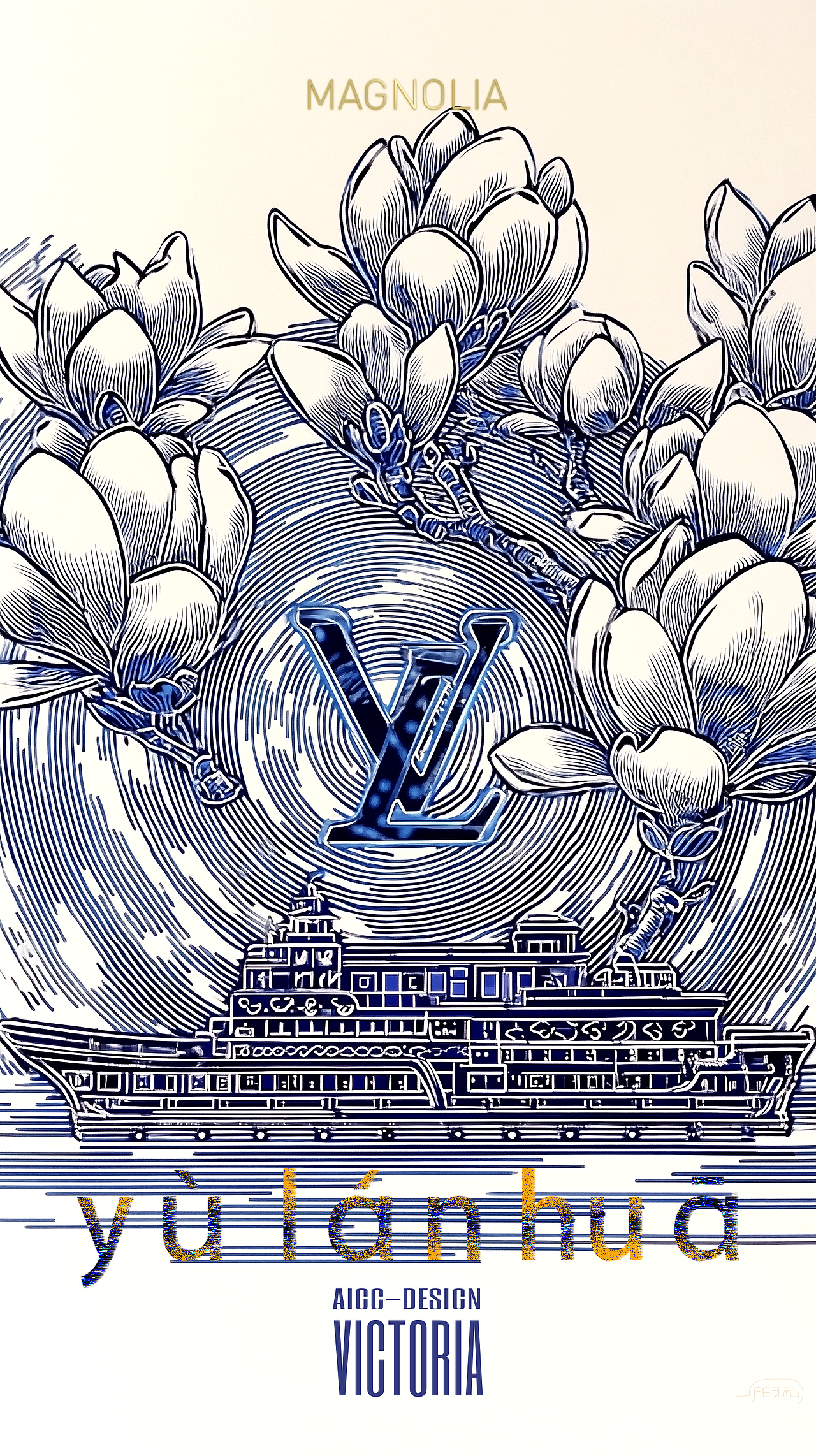 AIGC-《玉兰花》（图ZMzkzNzYwNjU2） - AI作品 - 站酷设计师AIGCVictoria原创素材 - 站酷ZCOOL