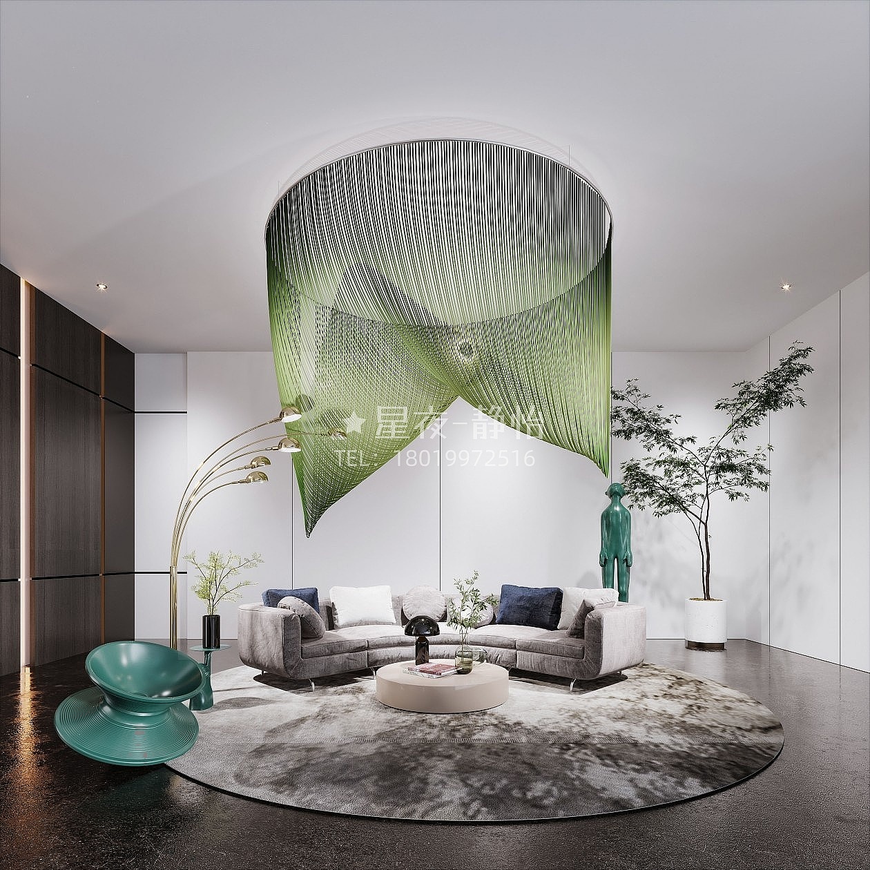 售楼部大厅效果案例