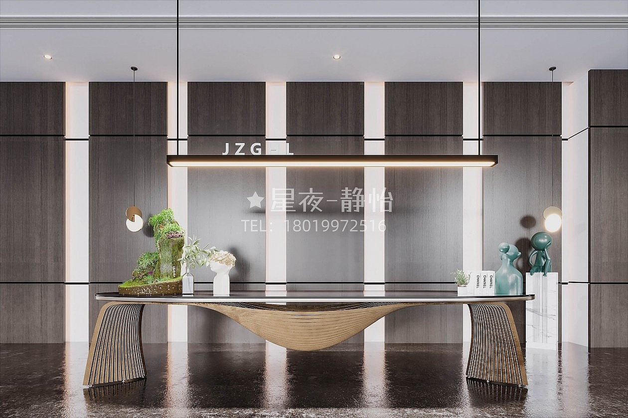 售楼部大厅效果案例