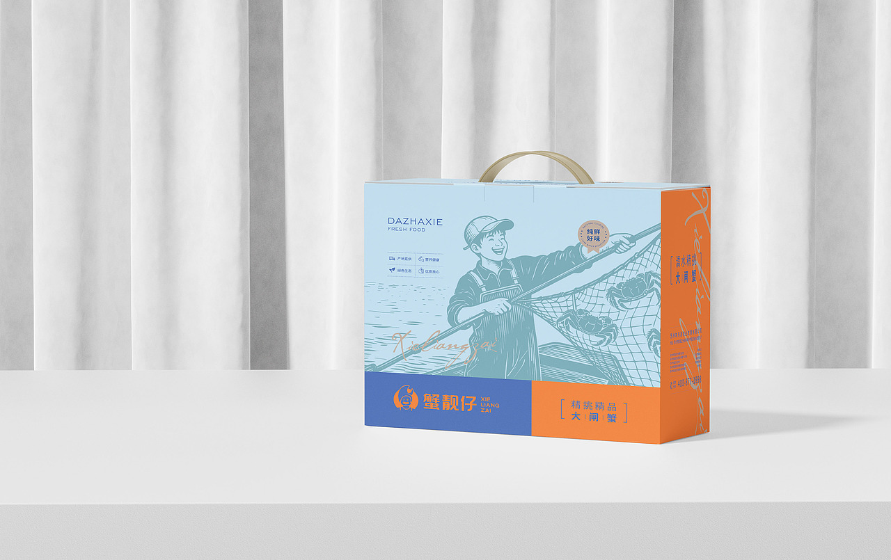 蟹靓仔-品牌包装设计（图ZMzkzNzcwMDQ0） - 包装 - 站酷设计师客客气气品牌创意原创素材 - 站酷ZCOOL