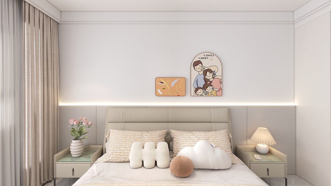 现代奶油：清新的现代奶油风格（图ZMzkzNzc0Mzc2） - 家装设计 - 站酷设计师二轩原创素材 - 站酷ZCOOL