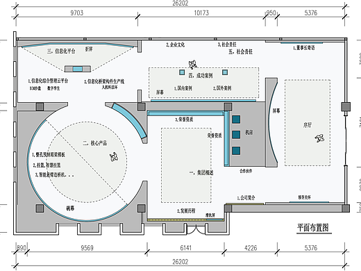 科技展厅平面布置图