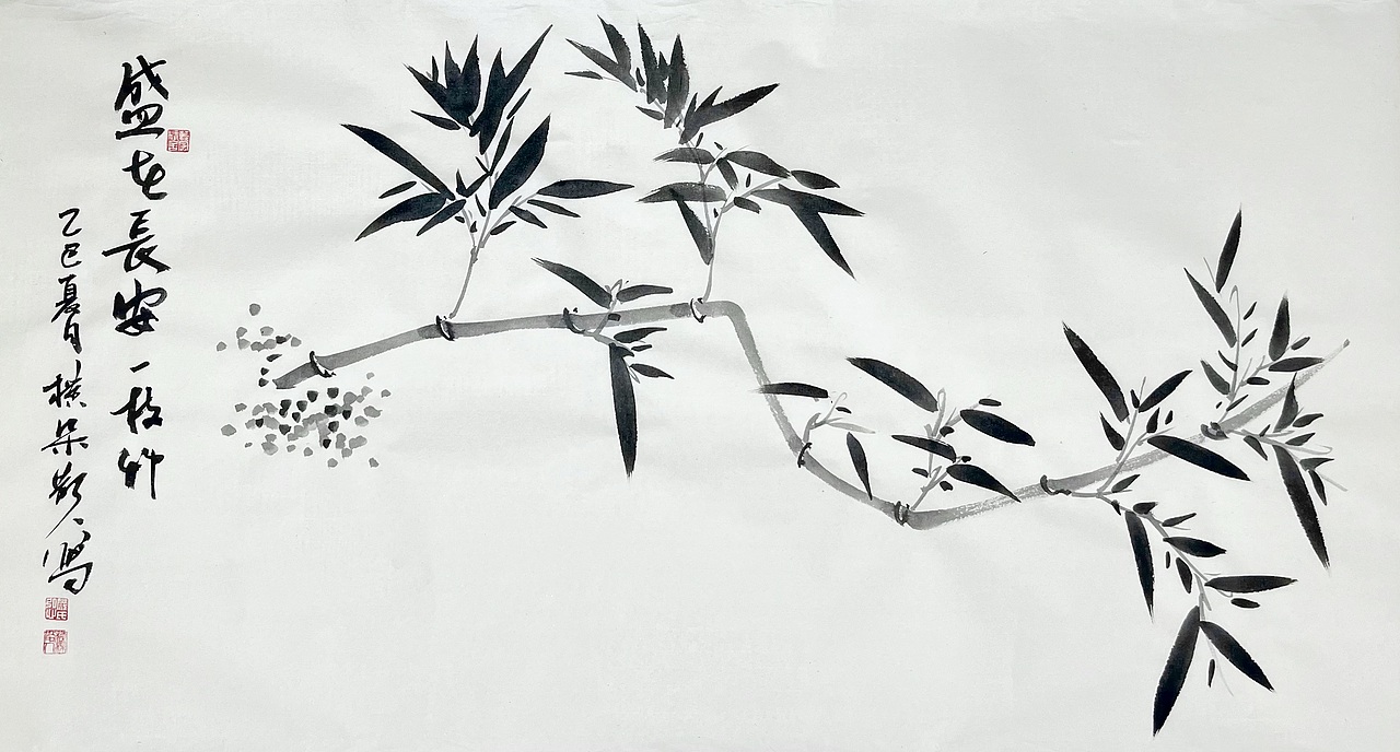 国画墨竹（图ZMzkzNzc2ODgw） - 绘画 - 站酷设计师横渠散人原创素材 - 站酷ZCOOL