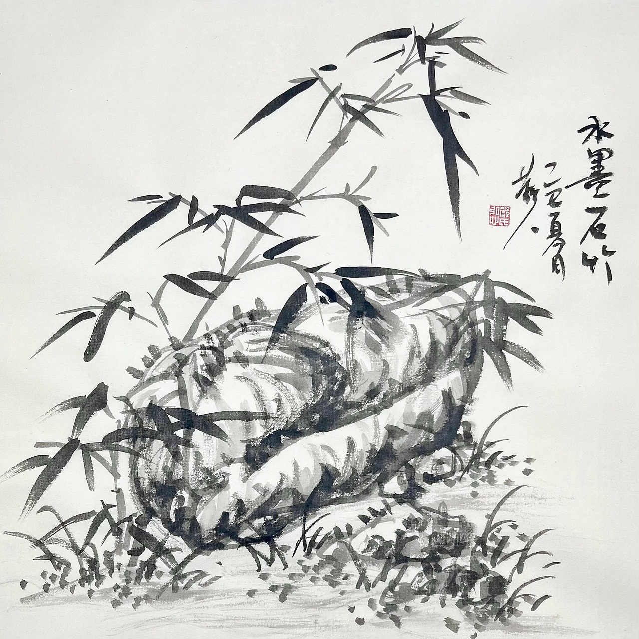 国画墨竹（图ZMzkzNzc2ODcy） - 绘画 - 站酷设计师横渠散人原创素材 - 站酷ZCOOL